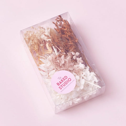 Dried Flower Box - Natural, Latte, Nude and White