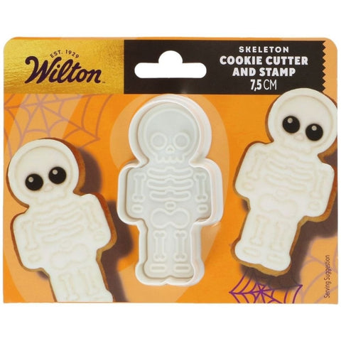 Skeleton Cookie Cutter with Stamp