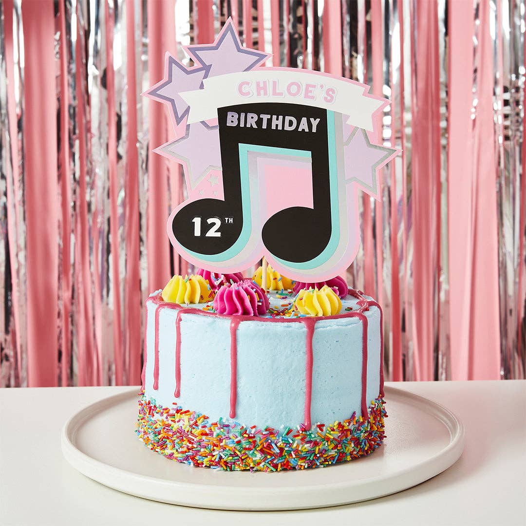 Shape Note Cake Personalised Musical Note Cake Topper With 3 Sticker Sheets – Windsor ...